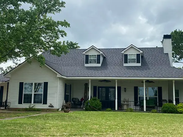 New shingles installed on home